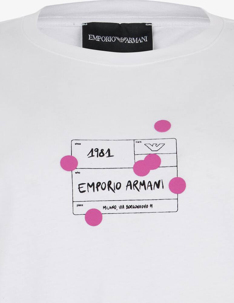 rinascente Emporio Armani Logo cotton t-shirt