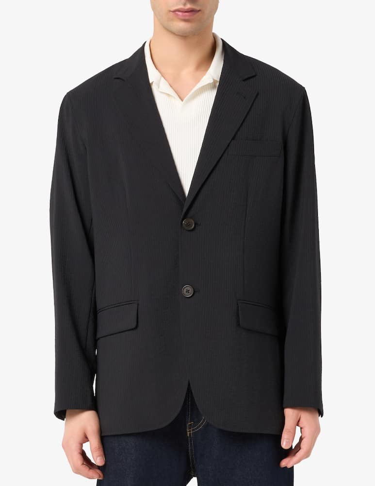 rinascente Emporio Armani Giacca seersucker monopetto