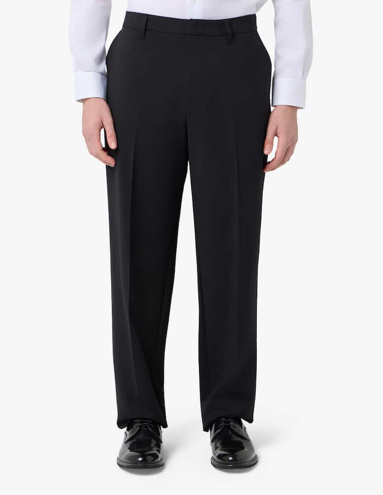 rinascente Emporio Armani Seersucker tailored trousers