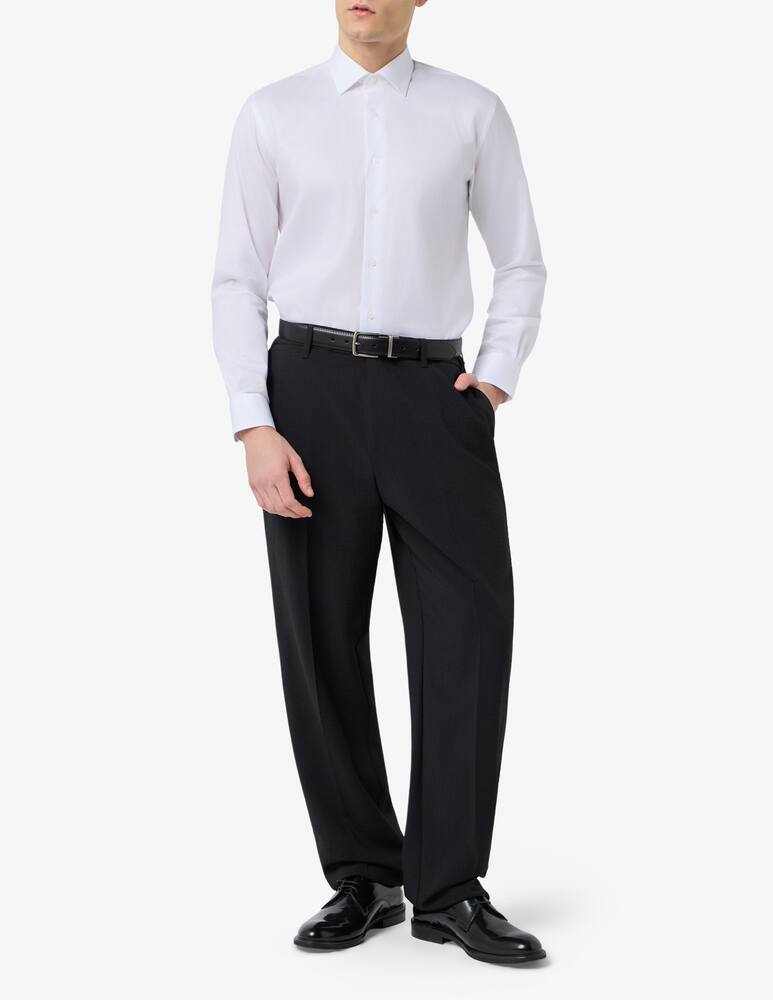 rinascente Emporio Armani Seersucker tailored trousers