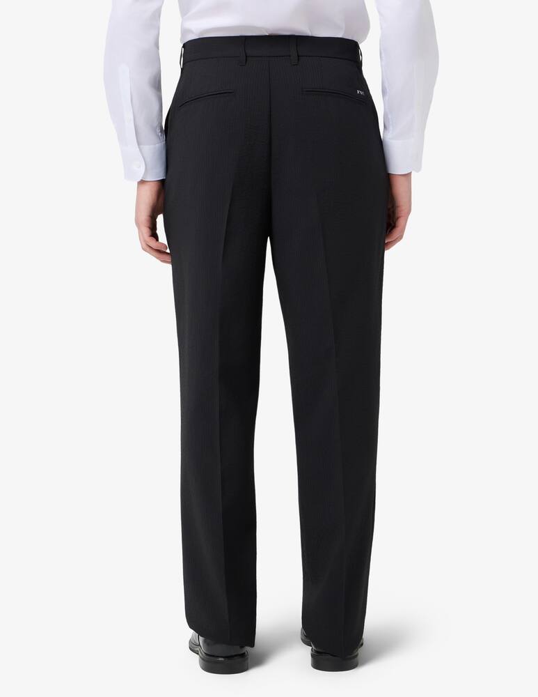 rinascente Emporio Armani Seersucker tailored trousers