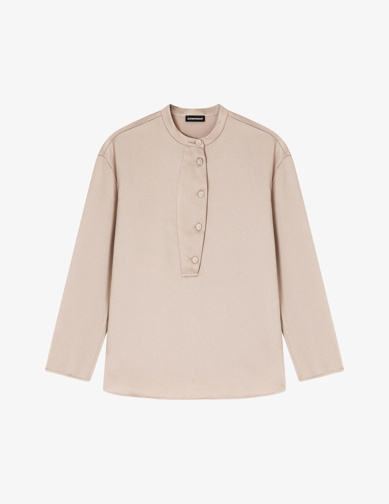rinascente Emporio Armani Blusa con collo alla coreana