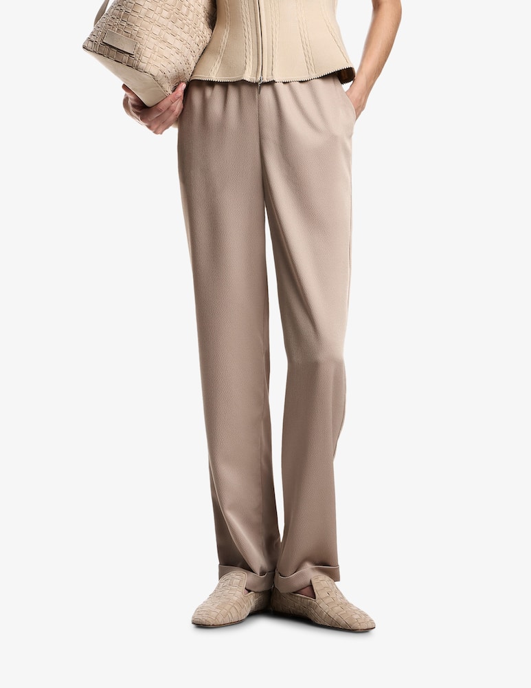 rinascente Emporio Armani Satin palazzo trousers