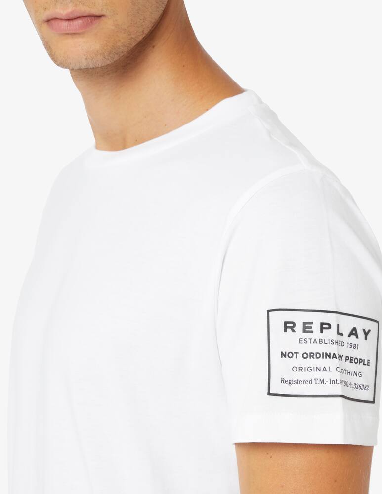 rinascente Replay Logo shoulder t-shirt