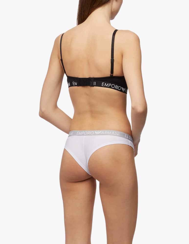 Emporio Armani Pack 2 slip brasiliana in cotone - immagine 4 Emporio Armani Pack 2 slip brasiliana in cotone - immagine 4