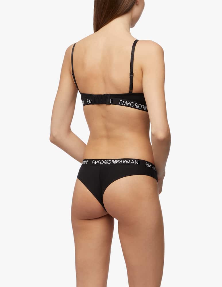 Emporio Armani Pack 2 slip brasiliana in cotone - immagine 5 Emporio Armani Pack 2 slip brasiliana in cotone - immagine 5
