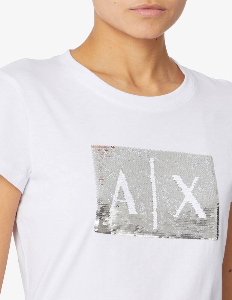 rinascente Armani Exchange T-shirt con logo patch - Bianco