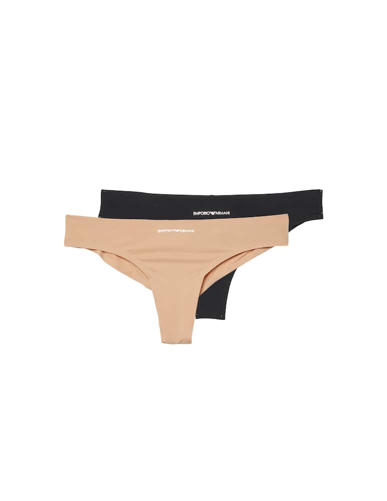 rinascente Emporio Armani Pack 2 slip brasiliana in microfibra