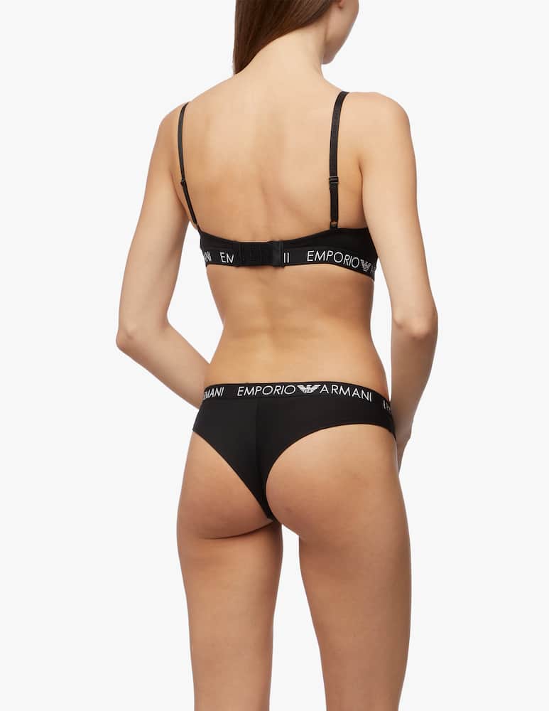 Emporio Armani Pack 2 slip brasiliana in cotone - immagine 3 Emporio Armani Pack 2 slip brasiliana in cotone - immagine 3