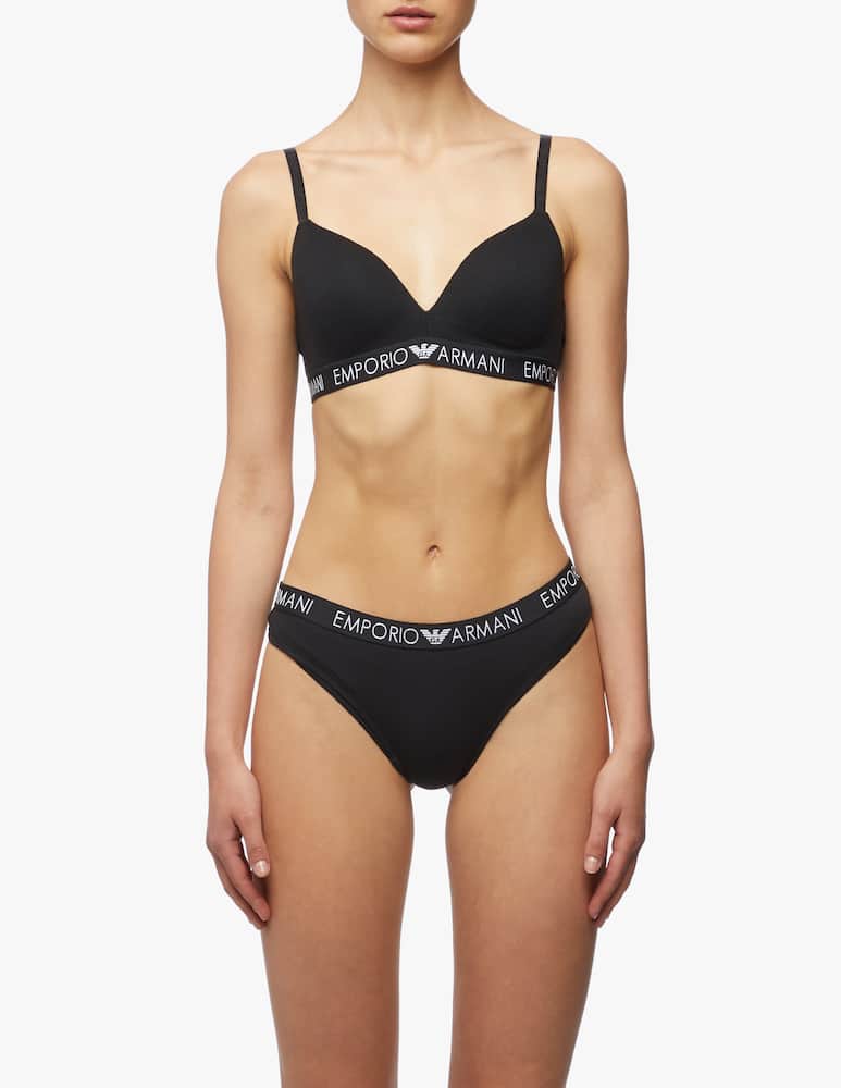 rinascente Emporio Armani Padded Triangle Iconic Cotton