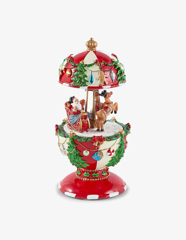 EDG Santa on a sled music box - picture 1 EDG Santa on a sled music box - picture 1
