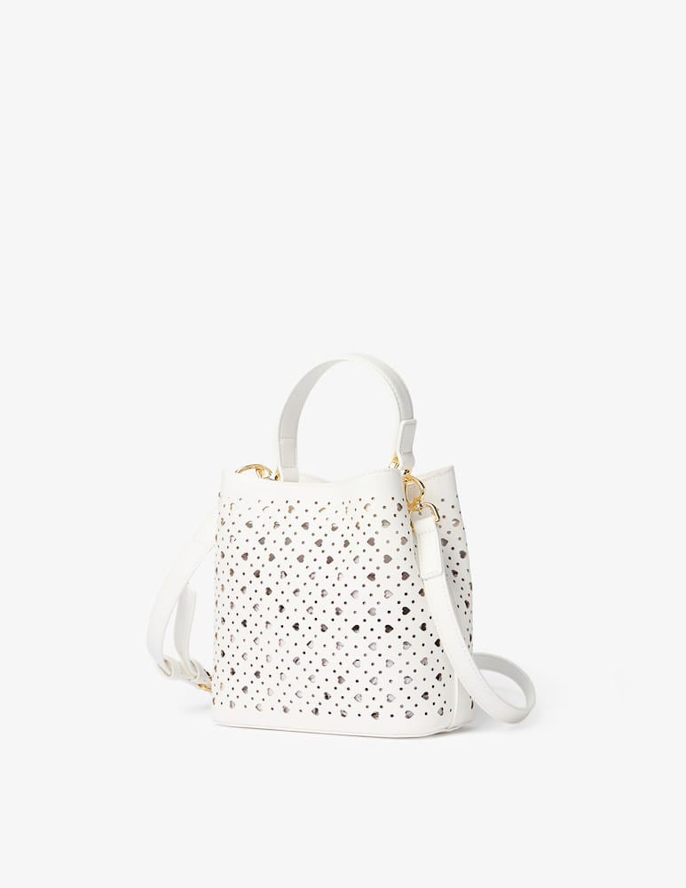 rinascente Love Moschino Borsa a secchiello traforata