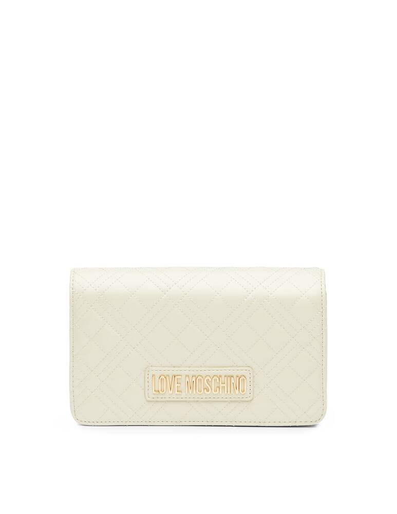 rinascente Love Moschino Quilted Evening Bag With Logo