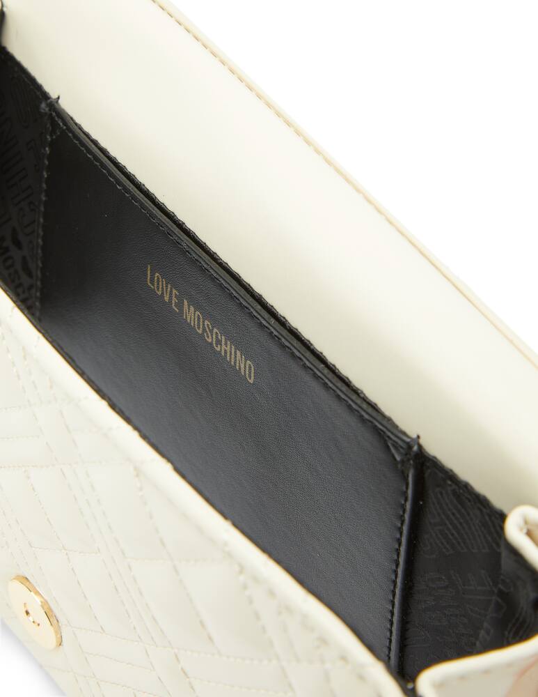 rinascente Love Moschino Quilted Evening Bag With Logo