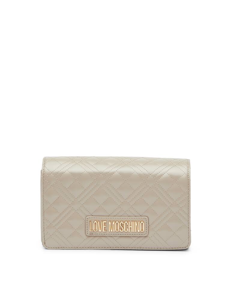 Love Moschino Quilted Evening Bag With Logo - picture 1 Love Moschino Quilted Evening Bag With Logo - picture 1
