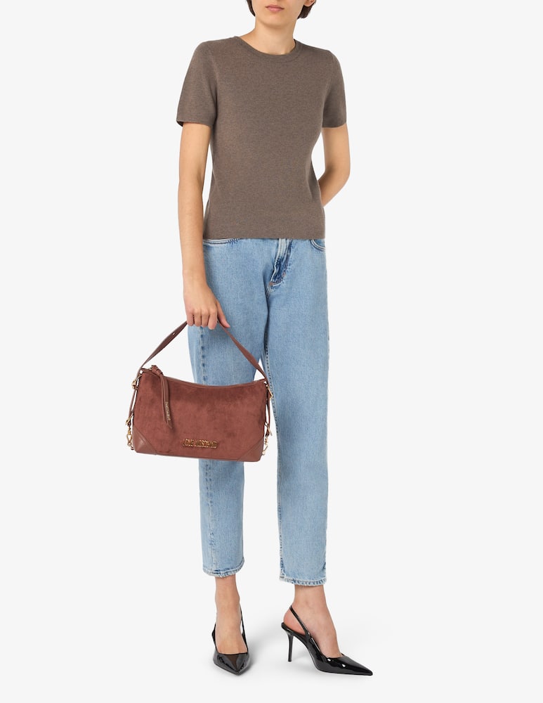 rinascente Love Moschino Signature zip shoulder bag