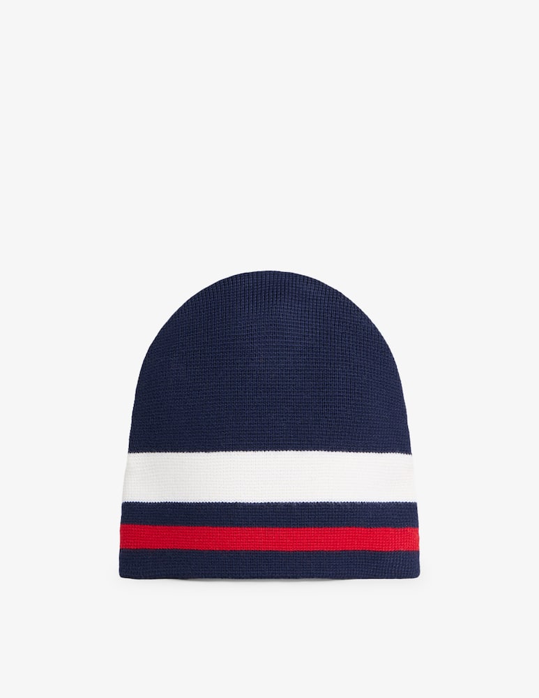 rinascente Dsquared2 Striped patch beanie
