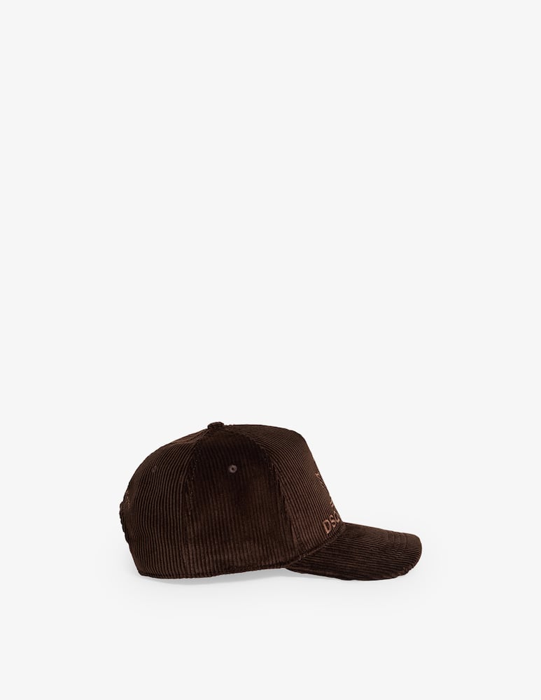 rinascente Dsquared2 Cappello baseball in velluto a coste