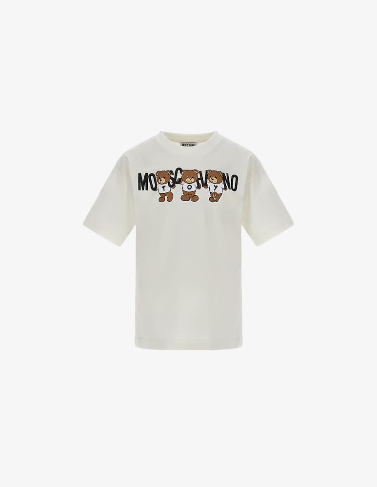 Moschino T-shirt in cotone con logo - immagine 1 Moschino T-shirt in cotone con logo - immagine 1
