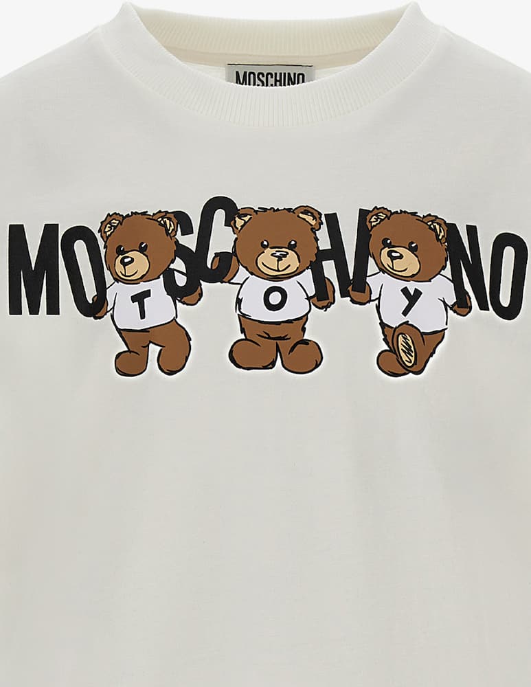 Moschino T-shirt in cotone con logo - immagine 2 Moschino T-shirt in cotone con logo - immagine 2