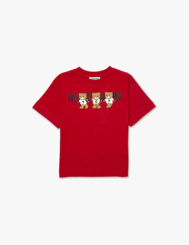Moschino T-shirt in cotone con logo - immagine 1 Moschino T-shirt in cotone con logo - immagine 1