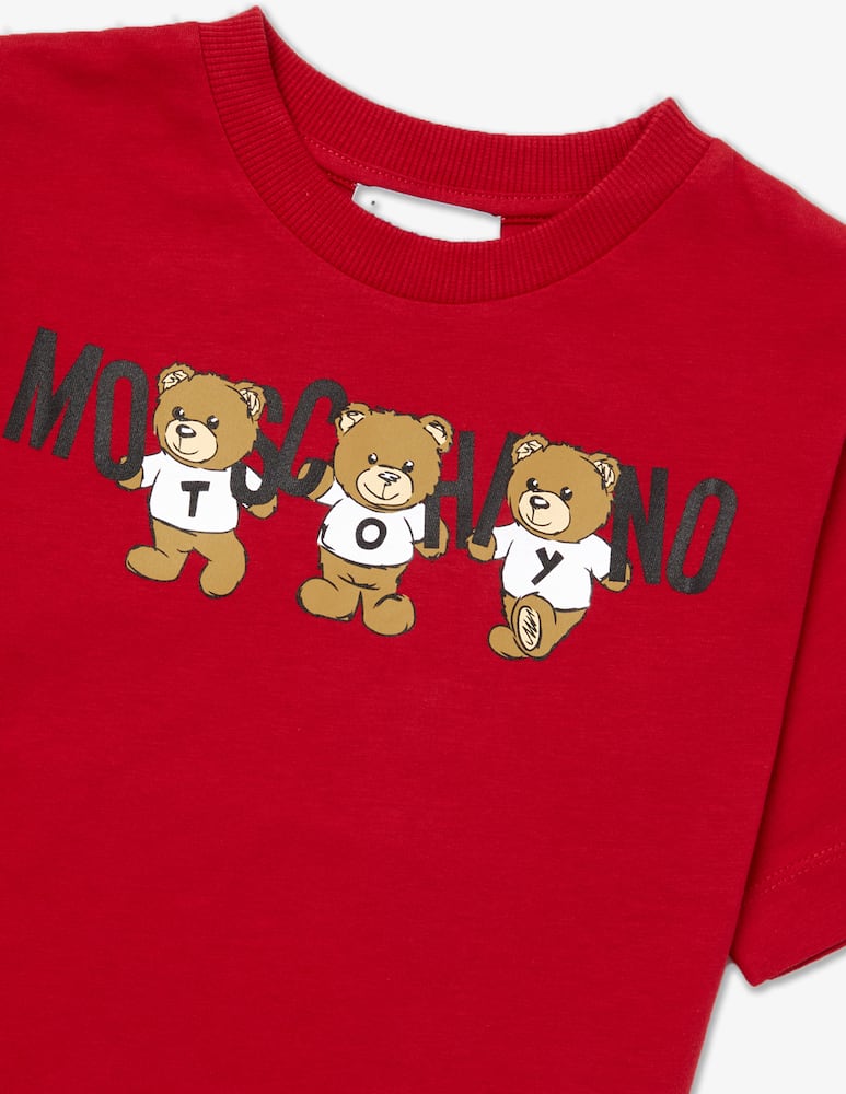 Moschino T-shirt in cotone con logo - immagine 2 Moschino T-shirt in cotone con logo - immagine 2