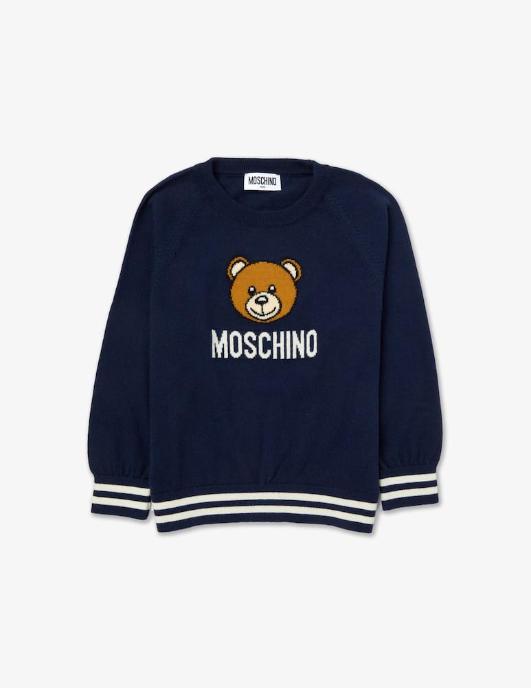 Moschino Maglione in misto lana con logo - immagine 1 Moschino Maglione in misto lana con logo - immagine 1