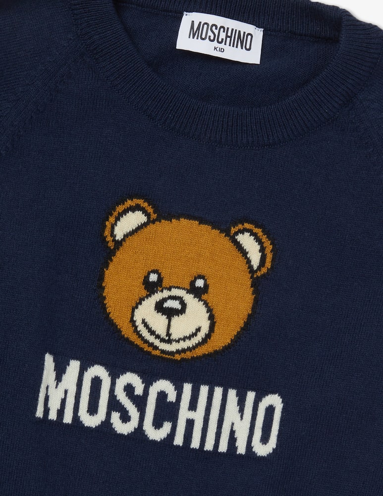 rinascente Moschino Maglione in misto lana con logo