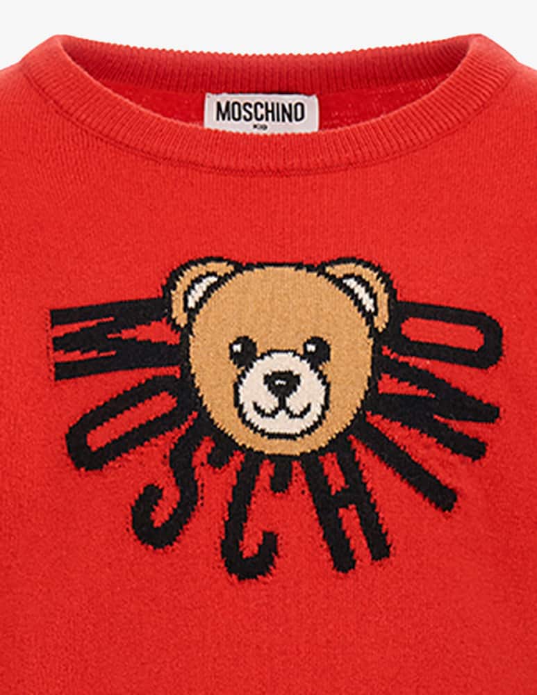 Moschino Crewneck wool blend jumper - picture 2 Moschino Crewneck wool blend jumper - picture 2
