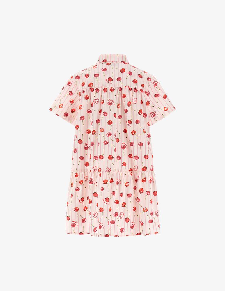 rinascente Moschino Cherry print shirt dress