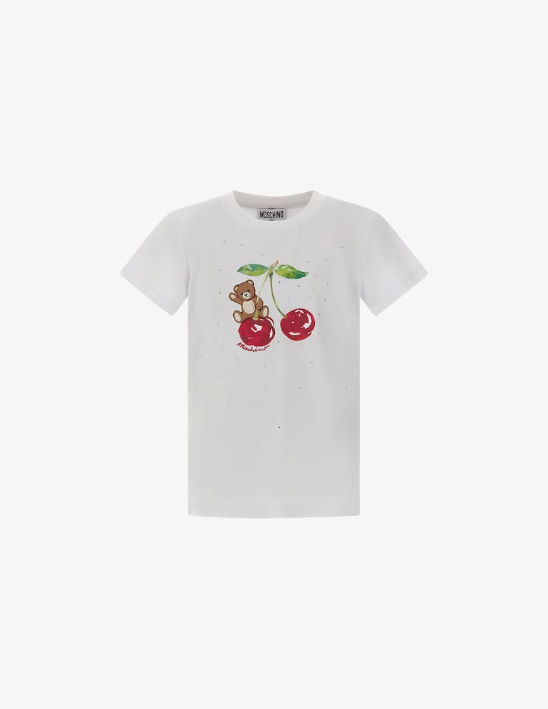 rinascente Moschino Teddy cherry t-shirt