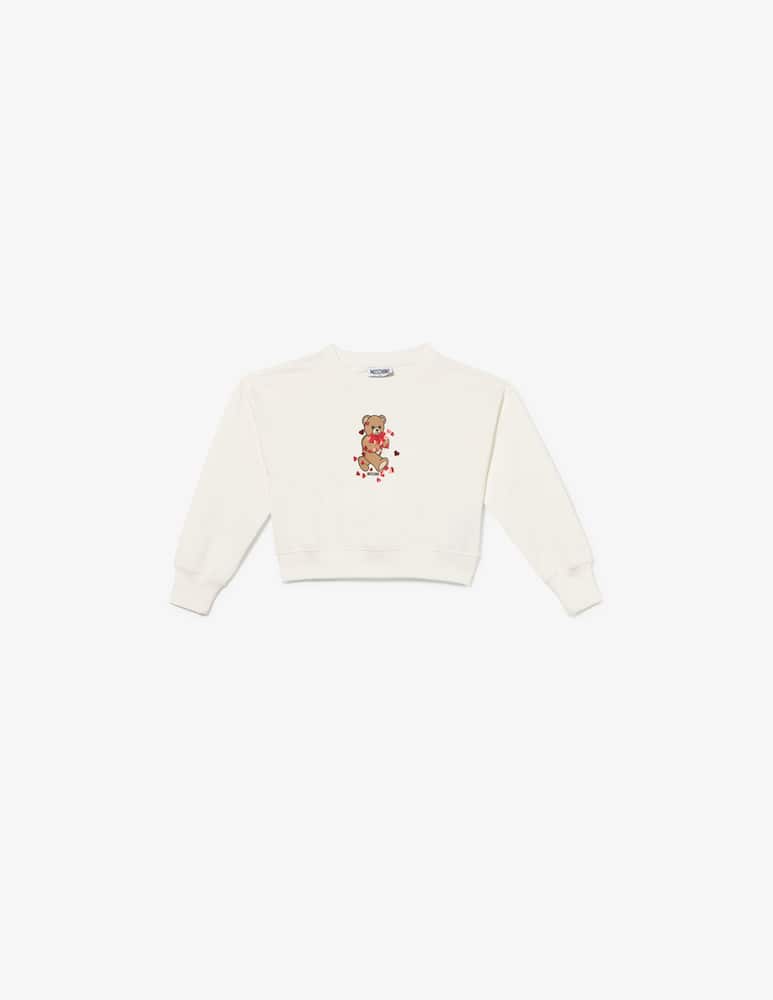 rinascente Moschino Felpa girocollo con stampa teddy