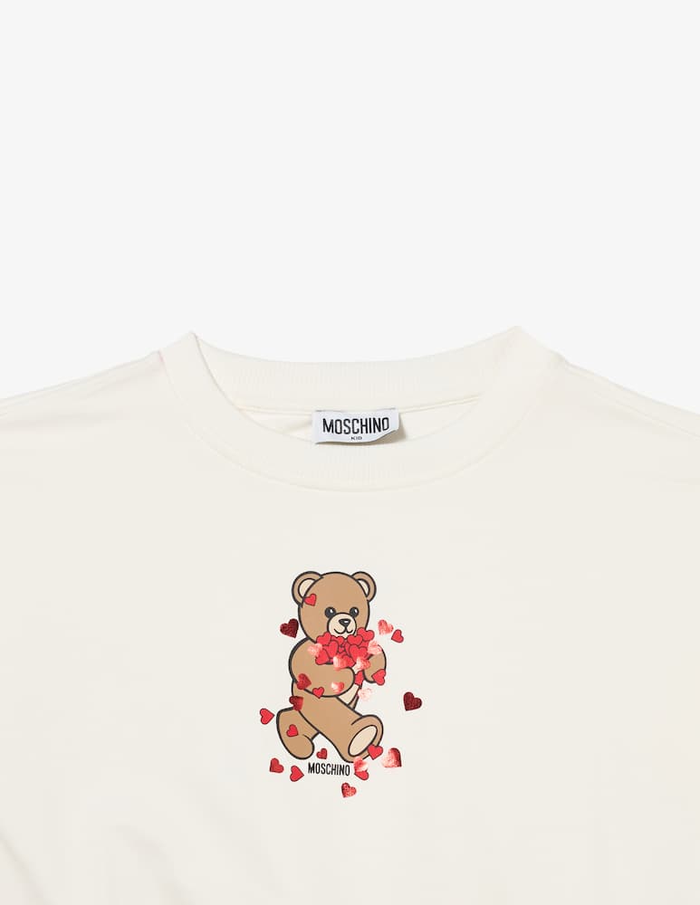 rinascente Moschino Felpa girocollo con stampa teddy