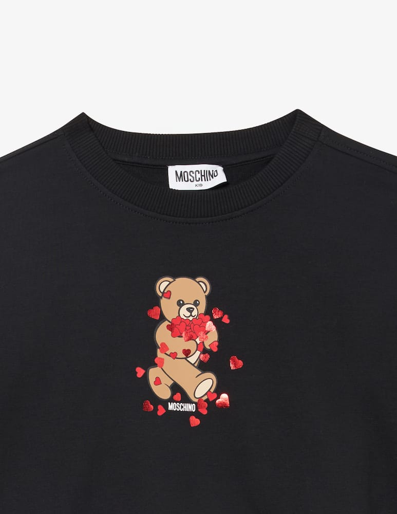 rinascente Moschino Felpa girocollo con stampa teddy