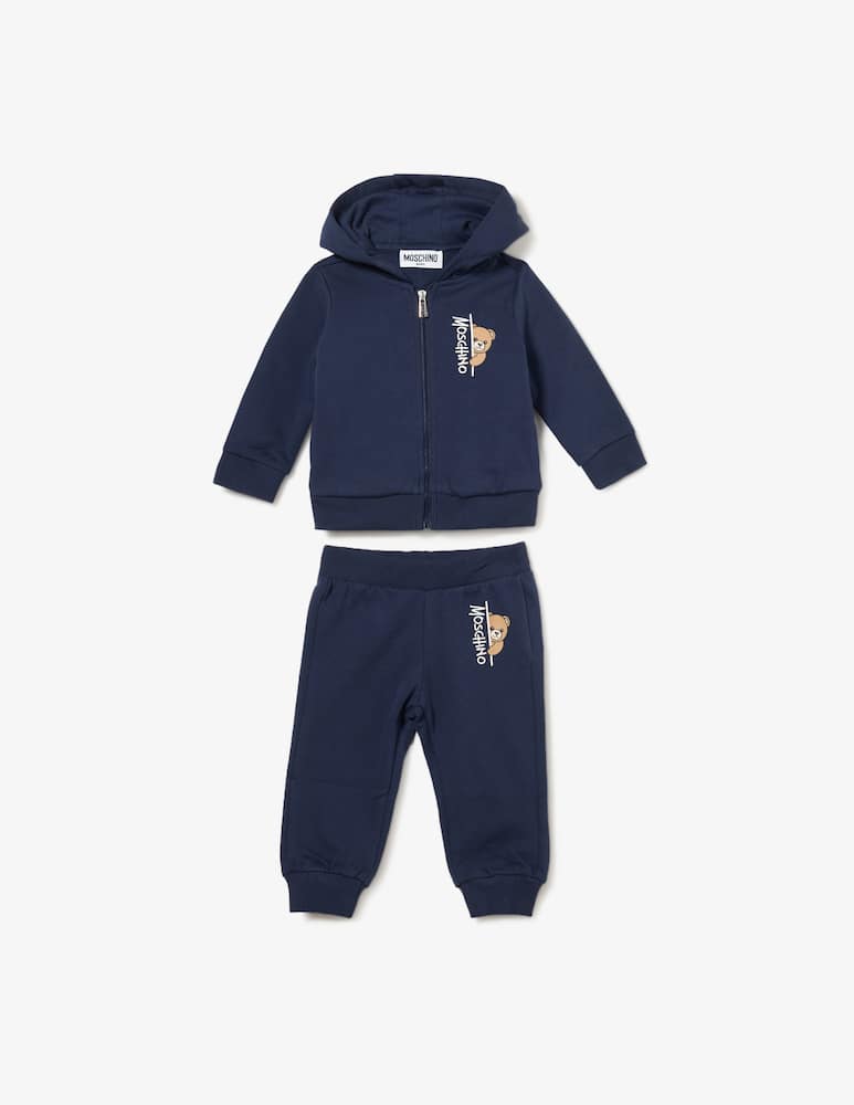 rinascente Moschino Set felpa con zip e pantaloni