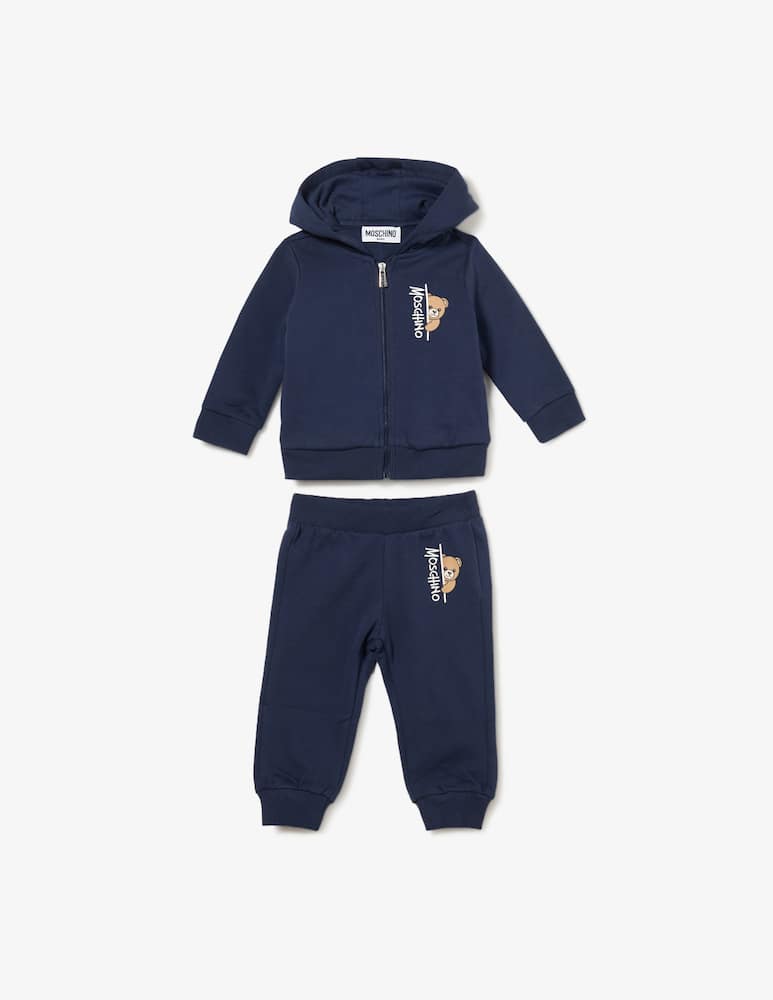 rinascente Moschino Set felpa con zip e pantaloni
