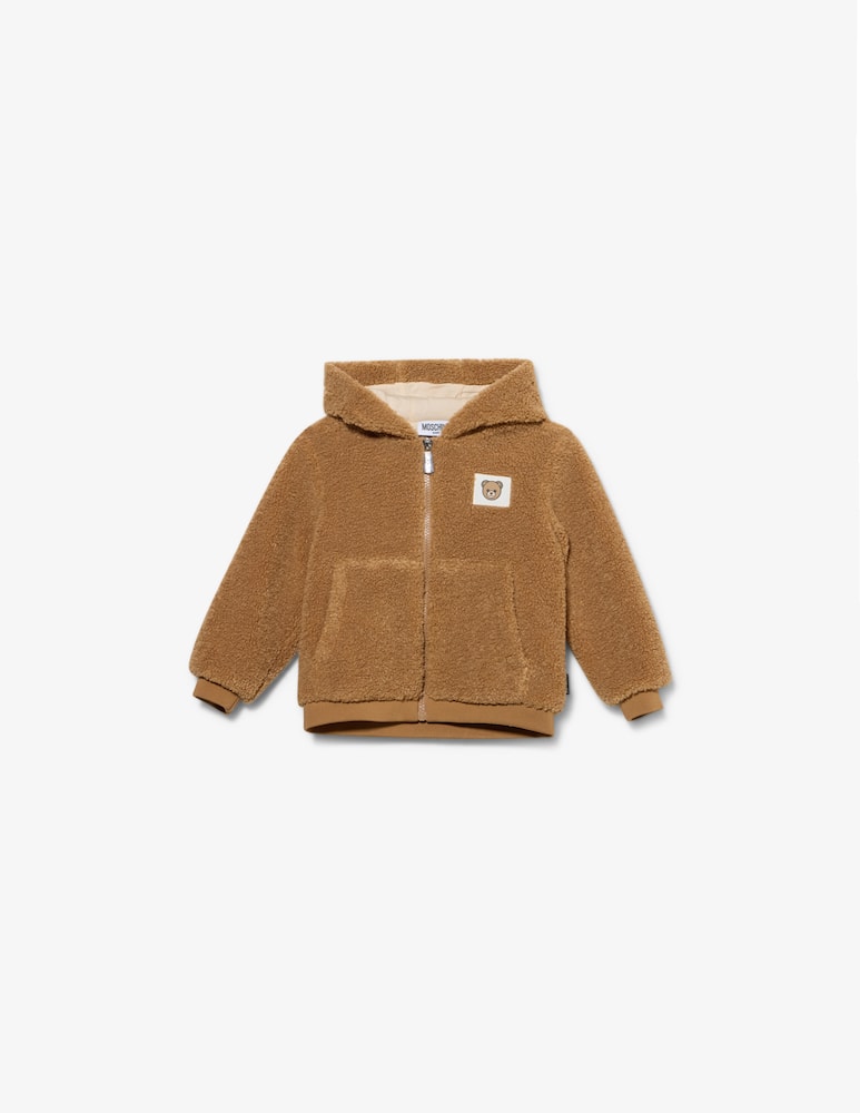 Moschino Giubbotto in sherpa con cappuccio - immagine 1 Moschino Giubbotto in sherpa con cappuccio - immagine 1