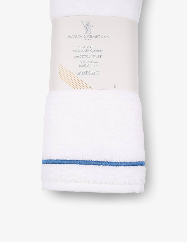 rinascente Rivolta Carmignani Cordonetto Set 3 Lavette Con Cordonetto
