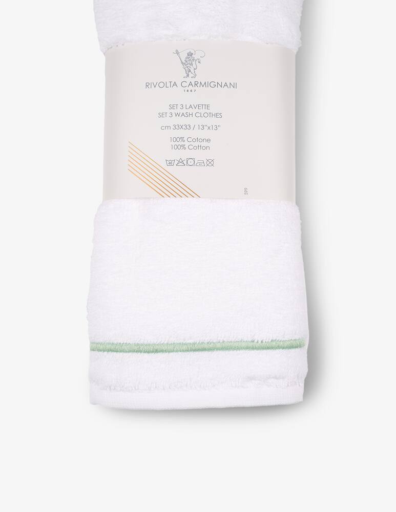 rinascente Rivolta Carmignani Cordonetto Set 3 Lavette Con Cordonetto