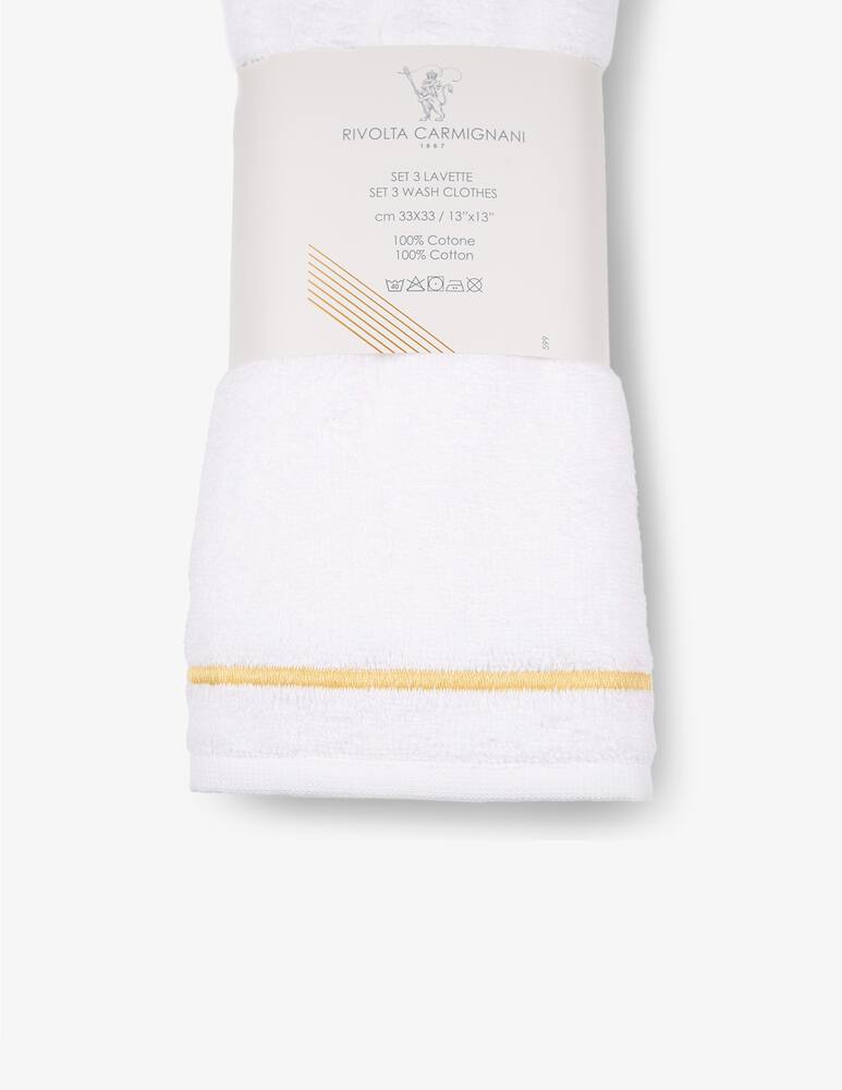 rinascente Rivolta Carmignani Cordonetto Set 3 Lavette Con Cordonetto