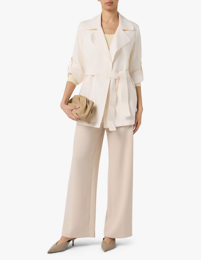 rinascente Marella Trench corto in misto lino Lampada