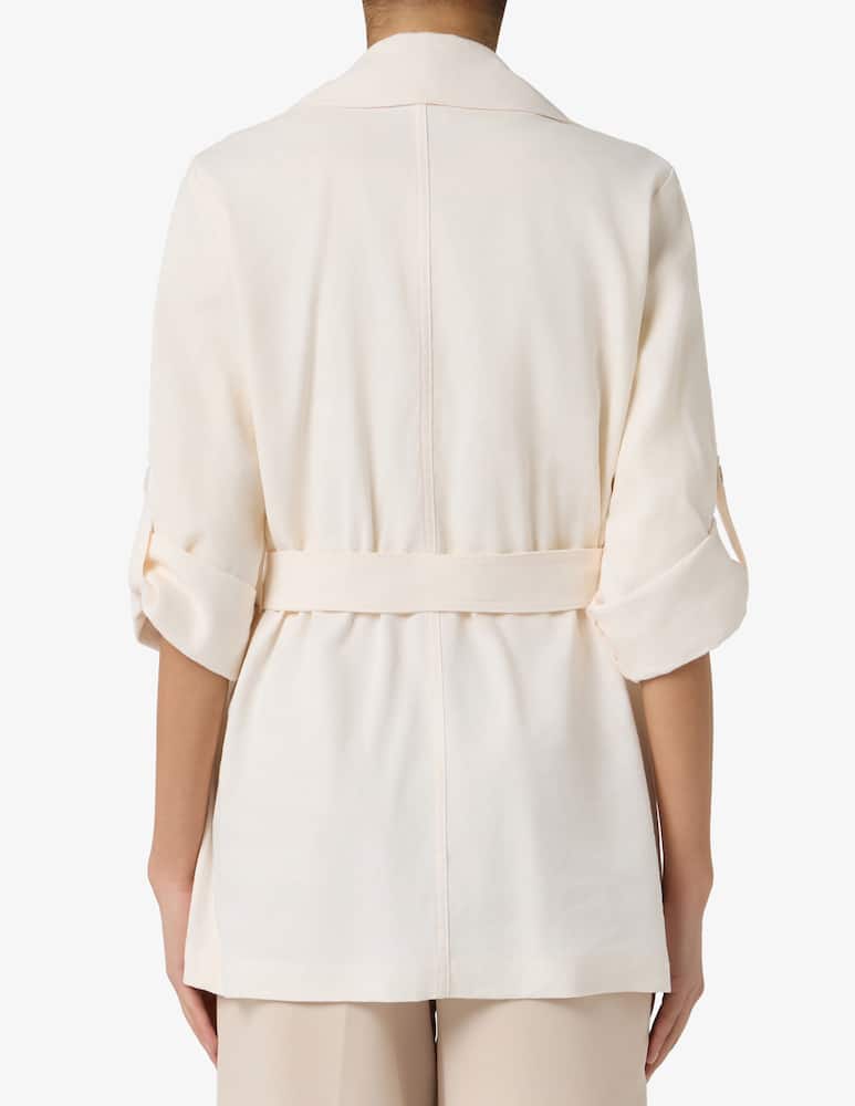 rinascente Marella Trench corto in misto lino Lampada