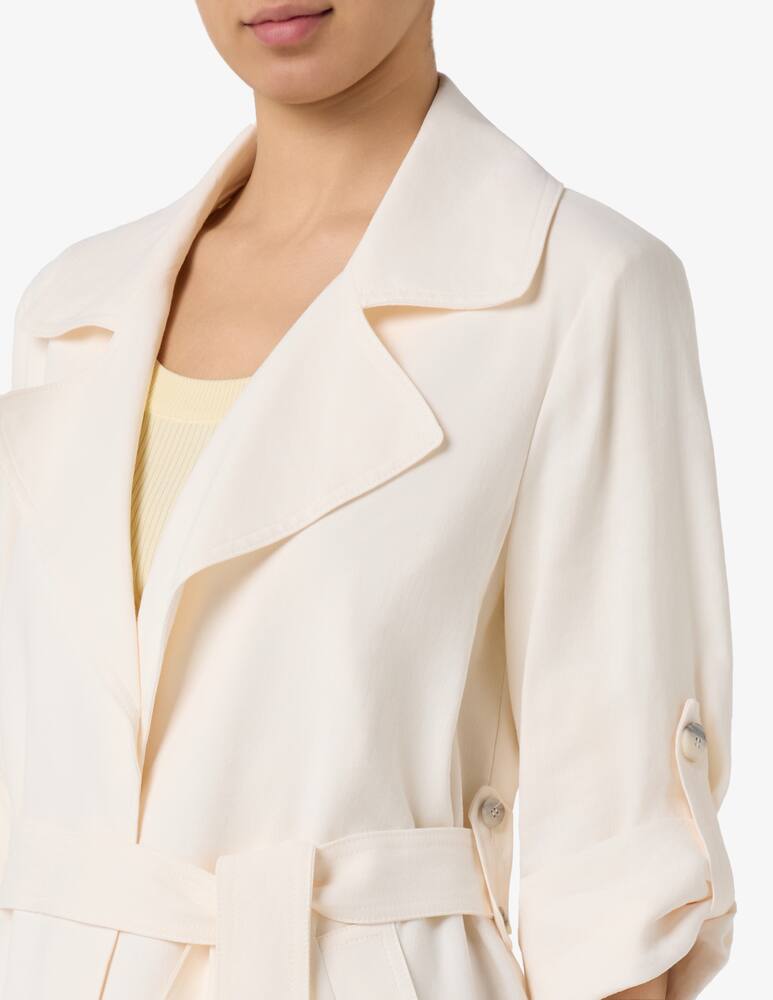 rinascente Marella Trench corto in misto lino Lampada