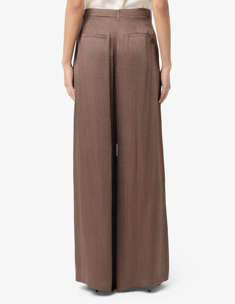 rinascente Marella Wide-fit crinkle twill trousers