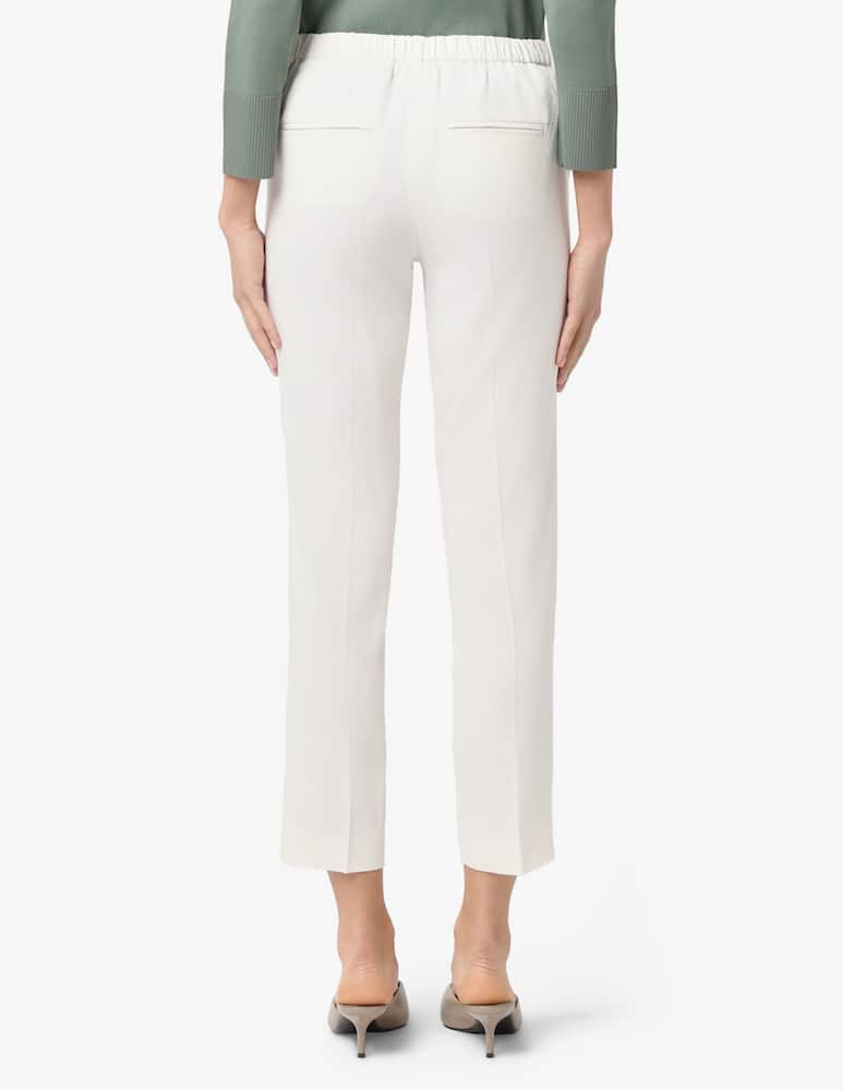 rinascente Marella Stretch viscose and linen trousers