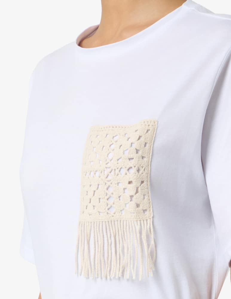 iBlues T-shirt con tasca macramè IBLOVALE - immagine 4 iBlues T-shirt con tasca macramè IBLOVALE - immagine 4