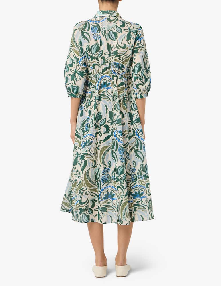 rinascente iBlues Palme print shirt dress