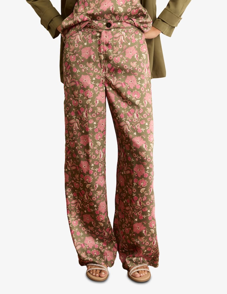 rinascente EMME Pantaloni twill floreali Baobab