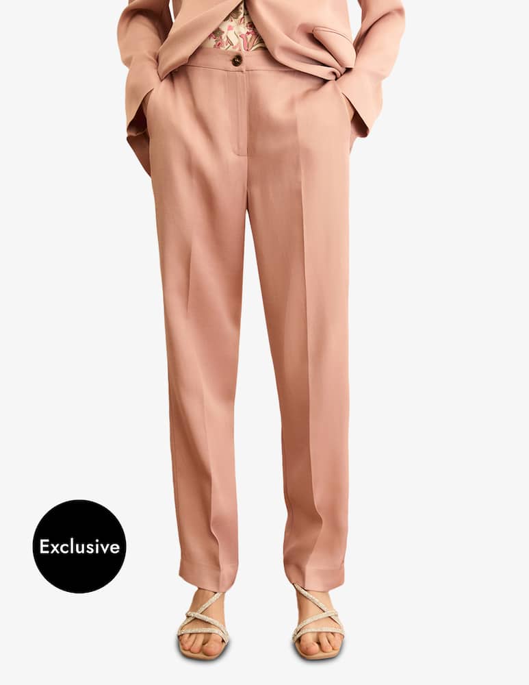 rinascente EMME Linen blend straight-leg trousers Emme x Rinascente