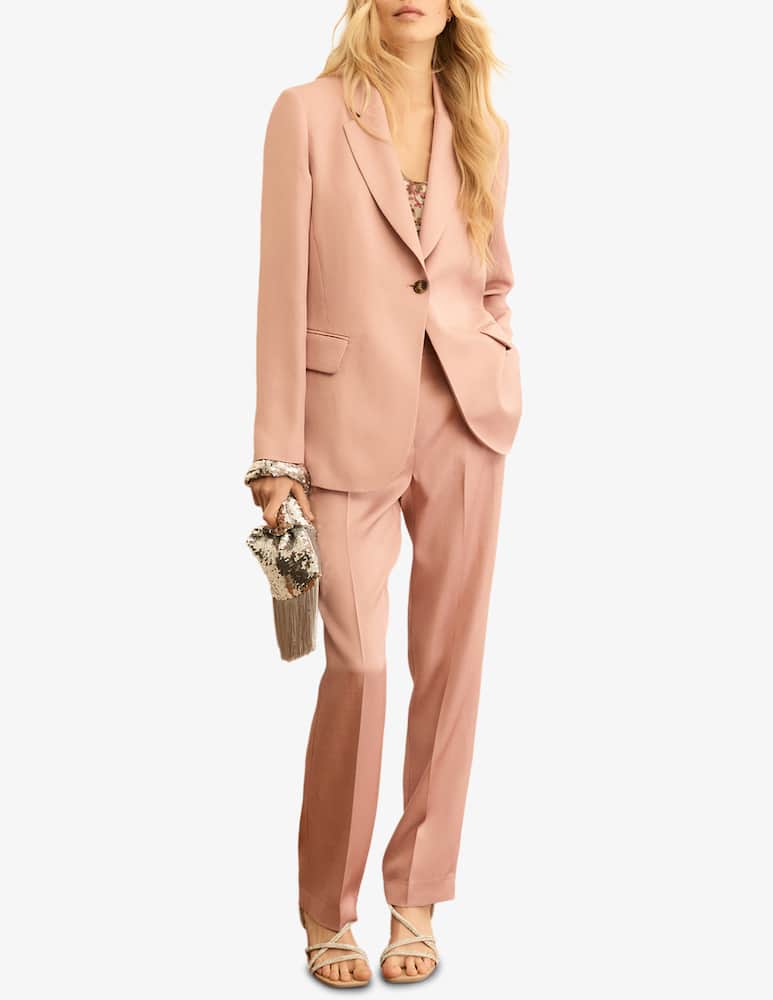 rinascente EMME Pantalone a gamba dritta in misto lino